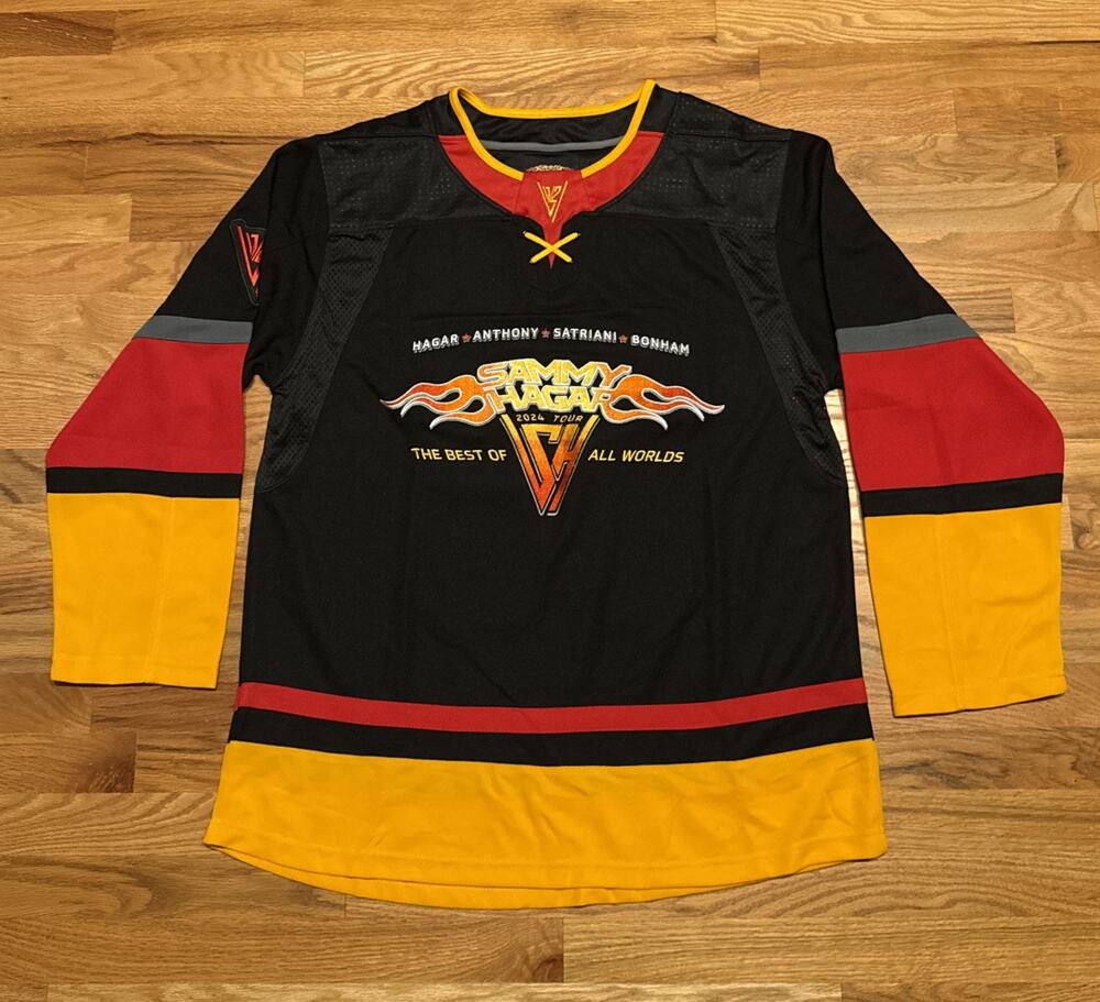 Sammy Hagar Best of All Worlds VIP 2024 Concert Tour Hockey Jersey Mens XLarge